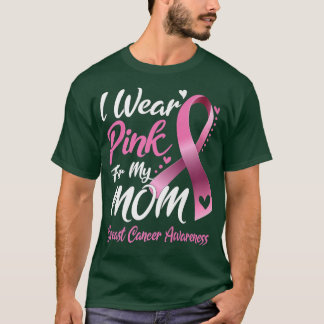 Camiseta Eu Visto Rosa Para Minha Mãe Sensibilização Para O