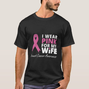 Camiseta Eu Visto Rosa Para O Amor Da Família Hoodie Ribbon