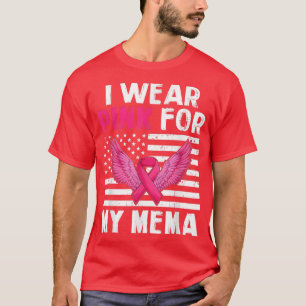 Camiseta Eu Visto Rosa Para O Meu Cancer De Fita Rosa Mema