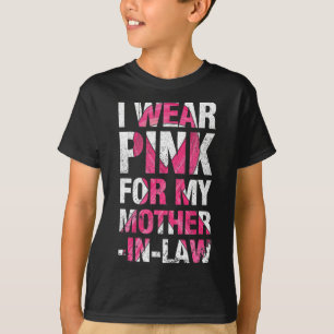 Camiseta Eu Visto Rosa Para O Meu Cancer De Mama Da Mãe Em 