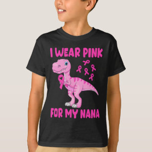 Camiseta Eu Visto Rosa Para O Meu Cancer De Mama Da Nana.
