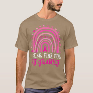 Camiseta Eu Visto Rosa Para O Meu Coração Rosa Cancer De Ma