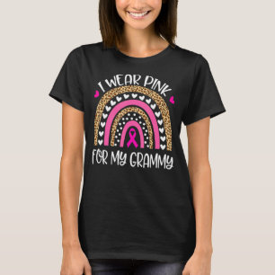 Camiseta Eu Visto Rosa Para O Meu Grammy Fam De Leopardo Ra