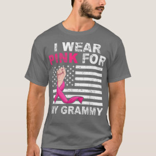 Camiseta Eu Visto Rosa Para O Meu Grampo De Fita Rosa De Fi