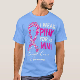 Camiseta Eu Visto Rosa Para O Meu Pi De Consciência Do Canc