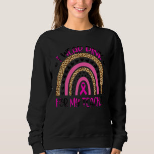Camiseta Eu Visto Rosa Para O Meu Professor De Apoio Ao Esq