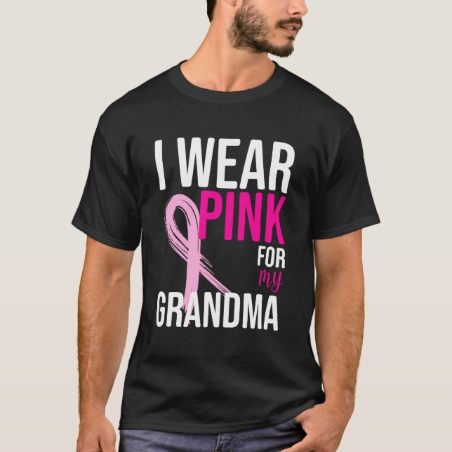 Camiseta Eu Visto Rosa Pela Minha Avó (Frente)