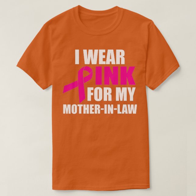 Camiseta Eu Visto Rosa Pela Minha Mãe Em Direito Cancer De  (Frente do Design)