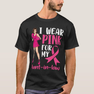Camiseta Eu Visto Rosa Pela Minha Tia Na Lei Do Cancer De M