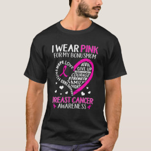 Camiseta Eu Visto Rosa Pelo Meu Bônus Mãe Coração Fé Espera
