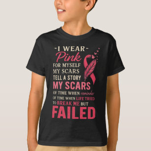 Camiseta Eu Visto Rosa Por Mim Próprio As Minhas Cicatrizes
