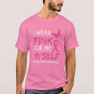 Camiseta Eu Visto Rosa Por Minha Consciência Do Cancer Da M