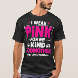 Camiseta Eu Visto Rosa Por Minha Mãe Cancer Da Mama Awarene