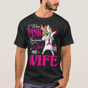 Camiseta Eu Visto Rosa Porque Eu Amo O Cancer De Mama Da Mi