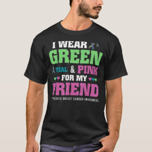 Camiseta Eu Visto Rosa Verde Para O Meu Amigo Metastático B