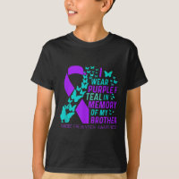 Eu Visto Roxo E Teal Para O Meu Irmão Suicídio Ant