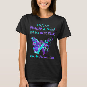 Camiseta Eu Visto Roxo E Teto Pela Minha Filha Suicida Ante