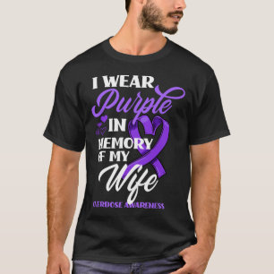 Camiseta Eu Visto Roxo Em Memória Da Minha Esposa Sobredosa