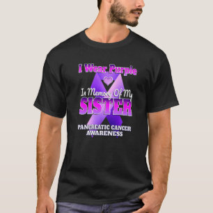 Camiseta Eu Visto Roxo Em Memória Da Minha Irmã Ca Pancreát