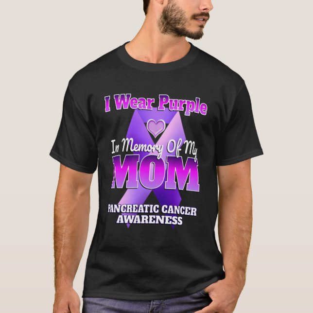 Camiseta Eu Visto Roxo Em Memória Da Minha Mãe, O Cance Pan (Frente)