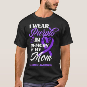 Camiseta Eu Visto Roxo Em Memória Da Minha Mãe Sobredosagem