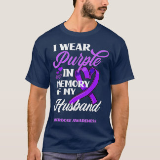 Camiseta Eu Visto Roxo Em Memória Da Minha Sobredosagem Do 