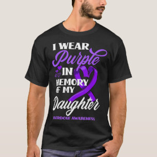 Camiseta Eu Visto Roxo Em Memória Da Minha Sobredosagem Fi
