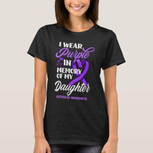 Camiseta Eu Visto Roxo Em Memória Da Minha Sobredosagem Fil