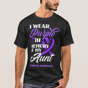 Camiseta Eu Visto Roxo Em Memória Da Minha Tia Sobredosagem