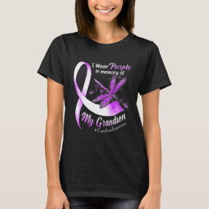 Camiseta Eu Visto Roxo Em Memória Da Sobredosagem Do Meu Av