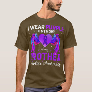 Camiseta Eu Visto Roxo Em Memória De Minha Sobredosagem Irm