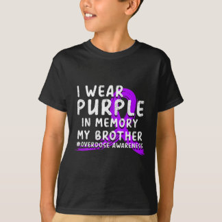 Camiseta Eu Visto Roxo Em Memória Do Meu Irmão - Sobredosag