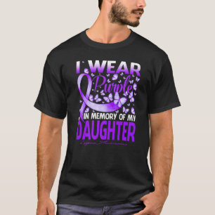 Camiseta Eu Visto Roxo Em Memória Do Meu Lúpus Filha