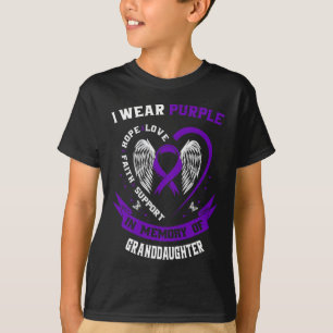 Camiseta Eu Visto Roxo Na Memória Da Nó Pancreati