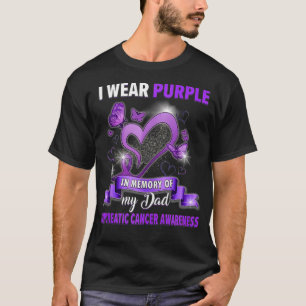 Camiseta Eu Visto Roxo Na Memória Do Câncer de pâncreas A