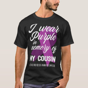 Camiseta Eu Visto Roxo Na Memória Para A Sobredosagem Do Me