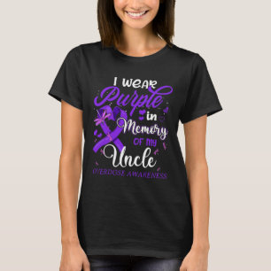 Camiseta Eu Visto Roxo Na Memória Para Minha Sobredosagem D