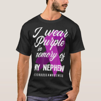 Camiseta Eu Visto Roxo Na Memória Para Minha Sobredosagem D