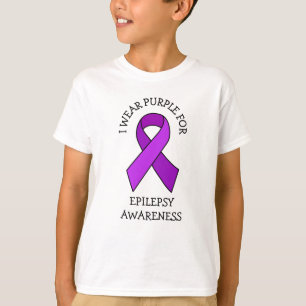 Camiseta Eu Visto Roxo para a Consciência da Epilepsia    