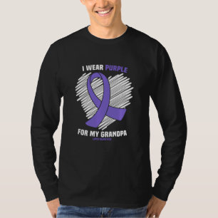 Camiseta Eu Visto Roxo Para A Consciência Do Meu Avô Lupus