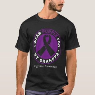 Camiseta Eu Visto Roxo Para A Consciência Do Meu Avô Migran