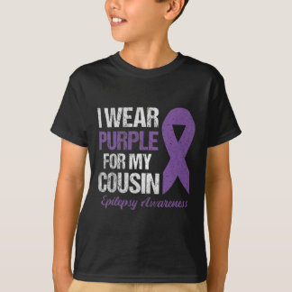 Camiseta Eu Visto Roxo Para A Consciencialização Da Prima
