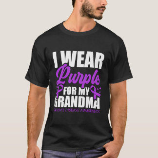 Camiseta Eu Visto Roxo Para A Doença Da Minha Avó Crohn.