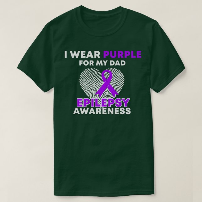 Camiseta Eu Visto Roxo Para A Minha Consciência Da Epilepsi (Frente do Design)