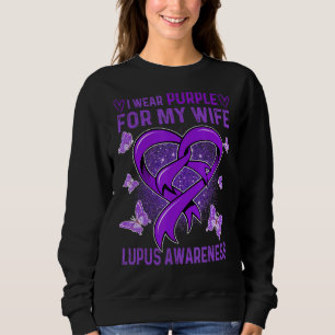 Camiseta Eu Visto Roxo Para A Minha Esposa Sensibilização P