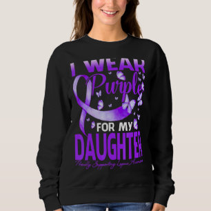 Camiseta Eu Visto Roxo Para A Minha Filha Bumbum De Consciê