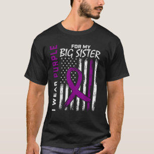 Camiseta Eu Visto Roxo Para A Minha Irmã Grande Lupus Sensi