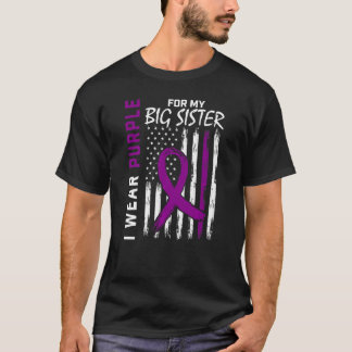 Camiseta Eu Visto Roxo Para A Minha Irmã Mais Velha Sensibi