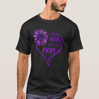 Camiseta Eu Visto Roxo Para A Minha Mãe Alzheimer Sensibili