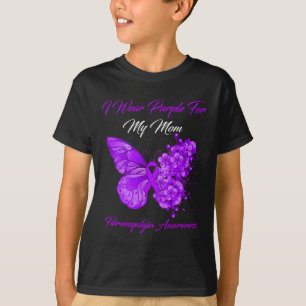Camiseta Eu Visto Roxo Para A Minha Mãe Guerreira Da Fibrom